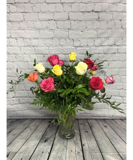 Colorful Rainbow Roses