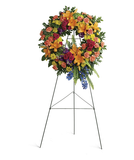 Colorful Serenity Wreath