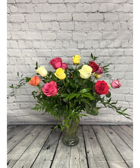 Colorful Rainbow Roses