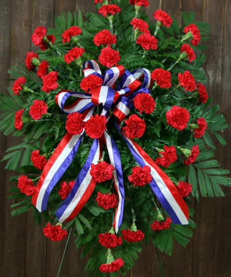 Red Heart Wreath  Bradley Funeral Homes