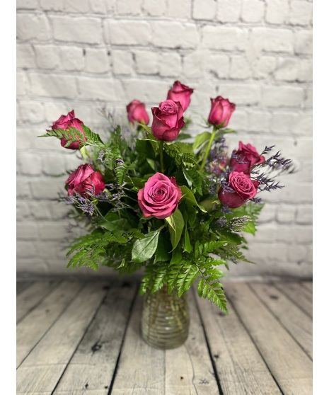LAVENDER ROSE ARRANGEMENTS