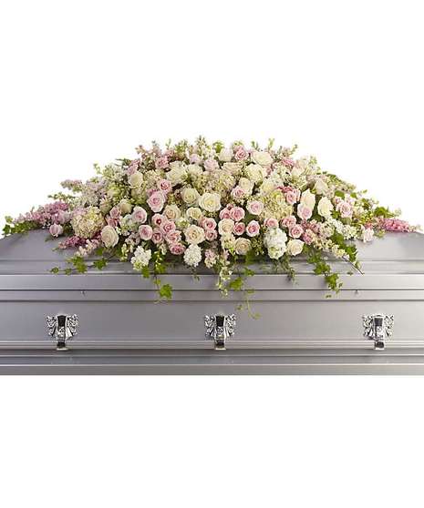 Always Adored Casket Cover