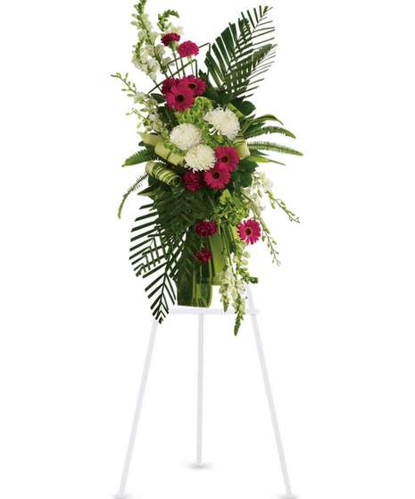 Gerberas and Palms spray