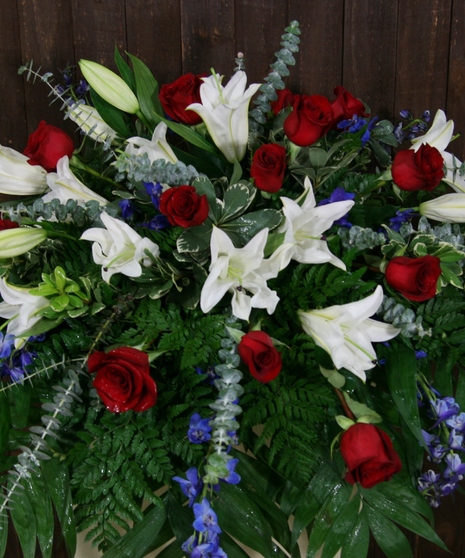 Let Freedom Ring Casket Cover