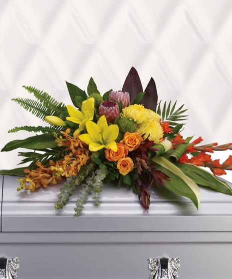 Island Memories Casket Spray